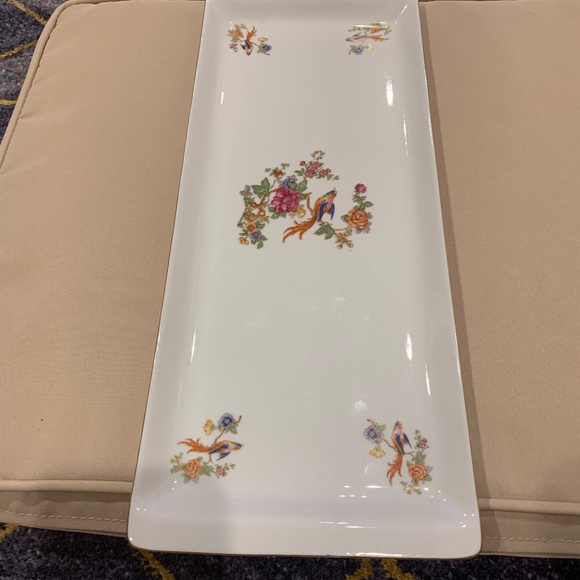 Vintage Porcelain Tray “Hollohaza Hungary”. 15” L x 5 7/8” W Excellent Condition - Picture 1 of 7